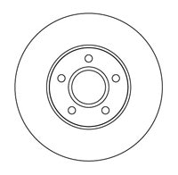 NF PARTS stabdžių diskas NF1699161